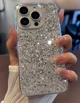 Luxury Fashion Sequin Glitter Bling Phone Case For iPhone 16 pro max 15 14 13 12 11 Plus Soft Silicone Shockproof Cover