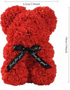 "Artificial Eternal Rose Teddy Bear – Perfect Mother's Day, Birthday, Valentine's Day, and Anniversary Gift & Decor Miniature"