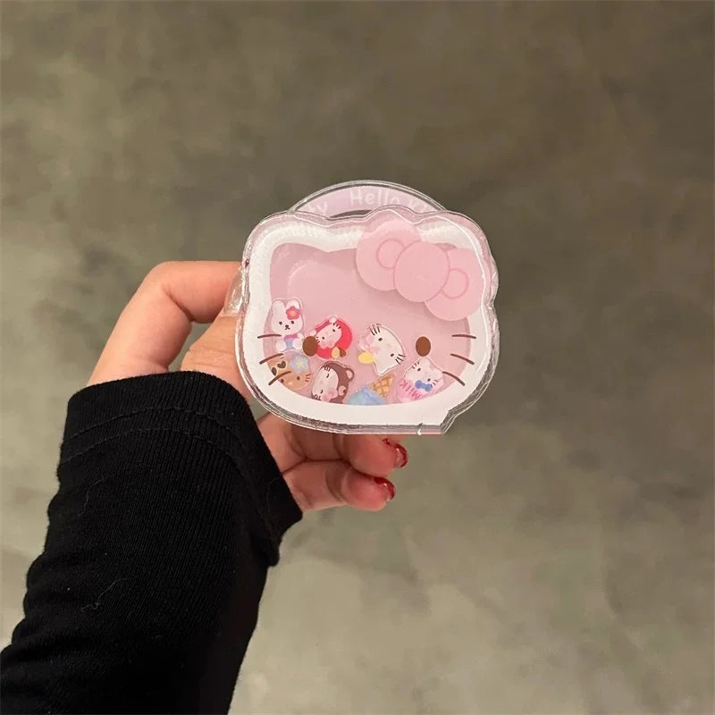 "Cartoon Cute Hello Kitty MagSafe Wireless Charging Phone Case for iPhone 12, 13, 14, 15, 16 Pro Max – 3D KT Magnetic Stand Cover, Cute Design, Shockproof Protection, Perfect for Hello Kitty Fans"