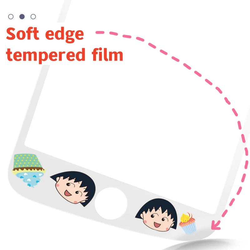 Cartoon Pattern Screen Protector Full Cover Tempered Glass for Iphone 4 4S 5 5S Sanrio Melody Kitty Kuromi Cute Screenprotectors