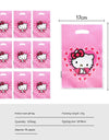 Anime Cartoon Characters Around Hello Kitty Theme Party Banner Decoration Kit Children's Birthday Party Invitation Card