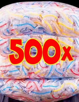 500/50Pcs Disposable Food Cover Fruit Food Cover Elastic Plastic Shower Cap Food Grade Storage Bag Kitchen Organizer Cling Film