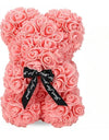 "Artificial Eternal Rose Teddy Bear – Perfect Mother's Day, Birthday, Valentine's Day, and Anniversary Gift & Decor Miniature"
