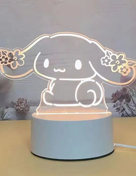 Hello Kitty Cinnamoroll cartoon bedside decoration night light bestie new creative birthday gift for girls student dormitory bed