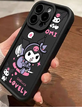"Charming Sanrio Kuromi Cute Phone Case for iPhone 16, 15 Pro Max, 13, 12, 11 Pro, 14 Pro Max, 16 Plus, 12 Pro – Soft & Stylish Cover!"