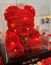 "Artificial Eternal Rose Teddy Bear – Perfect Mother's Day, Birthday, Valentine's Day, and Anniversary Gift & Decor Miniature"