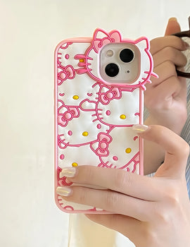 Kawaii Cartoon Sanrios Hello Kitty Phone Case For iPhone 15 14 13 12 11 Pro Max Soft Silicone Drop-resistant Back Cover Gift
