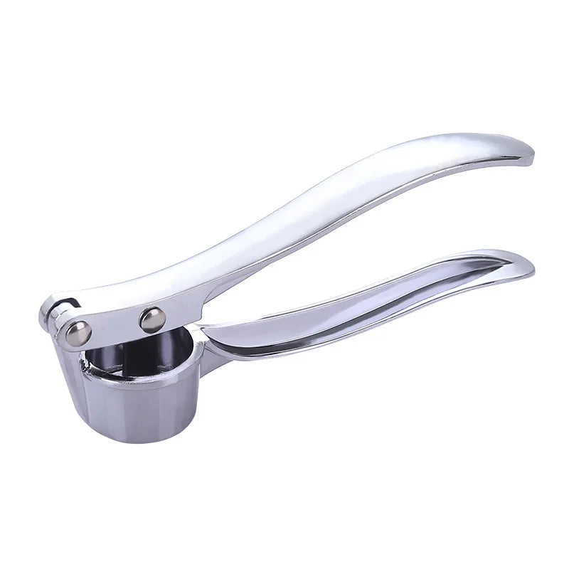 "Stainless Steel Garlic Press Crusher – Handheld Mincer, Smasher & Squeezer for Easy Garlic Grinding – Kitchen Tool & Accessories"