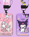 Cartoon Sanrio Hello Kitty Lanyard Card Sleeve ID Card Holder Bus Subway Access Work Permit Card Neck Strap Hang Rope Lariat