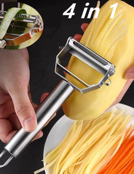 "Multifunctional Stainless Steel Kitchen Peeler – Durable Vegetable & Fruit Slicer, Potato, Carrot Shredder for Easy Food Prep"