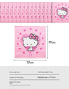 Anime Cartoon Characters Around Hello Kitty Theme Party Banner Decoration Kit Children's Birthday Party Invitation Card