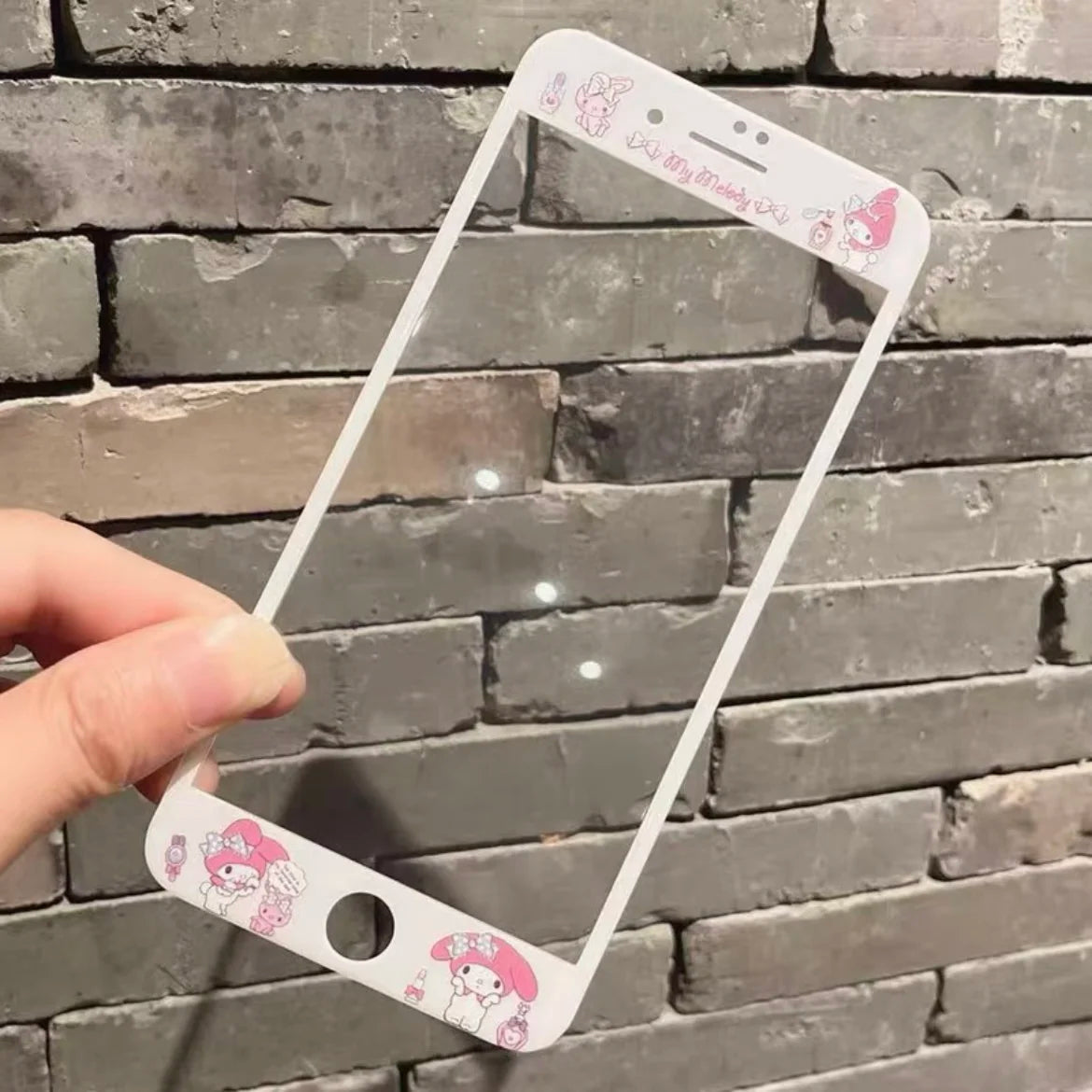 Cartoon Pattern Screen Protector Full Cover Tempered Glass for Iphone 4 4S 5 5S Sanrio Melody Kitty Kuromi Cute Screenprotectors