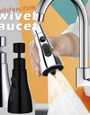 "Universal 360° Rotating Kitchen Faucet Extender – Plastic Splash Filter Aerator Nozzle for Washbasin"
