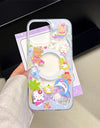 "Cartoon Cute Hello Kitty MagSafe Wireless Charging Phone Case for iPhone 12, 13, 14, 15, 16 Pro Max – 3D KT Magnetic Stand Cover, Cute Design, Shockproof Protection, Perfect for Hello Kitty Fans"