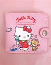 Kawaii Sanrio Pu Casual Money Bag Hello Kitty Cinnamoroll My Melody Kuromi Coin Purse Card Holder Wallet With Buttons