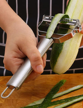 "Multifunctional Stainless Steel Kitchen Peeler – Durable Vegetable & Fruit Slicer, Potato, Carrot Shredder for Easy Food Prep"