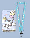 Cartoon Sanrio Hello Kitty Lanyard Card Sleeve ID Card Holder Bus Subway Access Work Permit Card Neck Strap Hang Rope Lariat