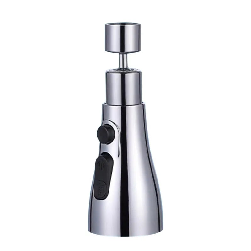 "Universal 360° Rotating Kitchen Faucet Extender – Plastic Splash Filter Aerator Nozzle for Washbasin"