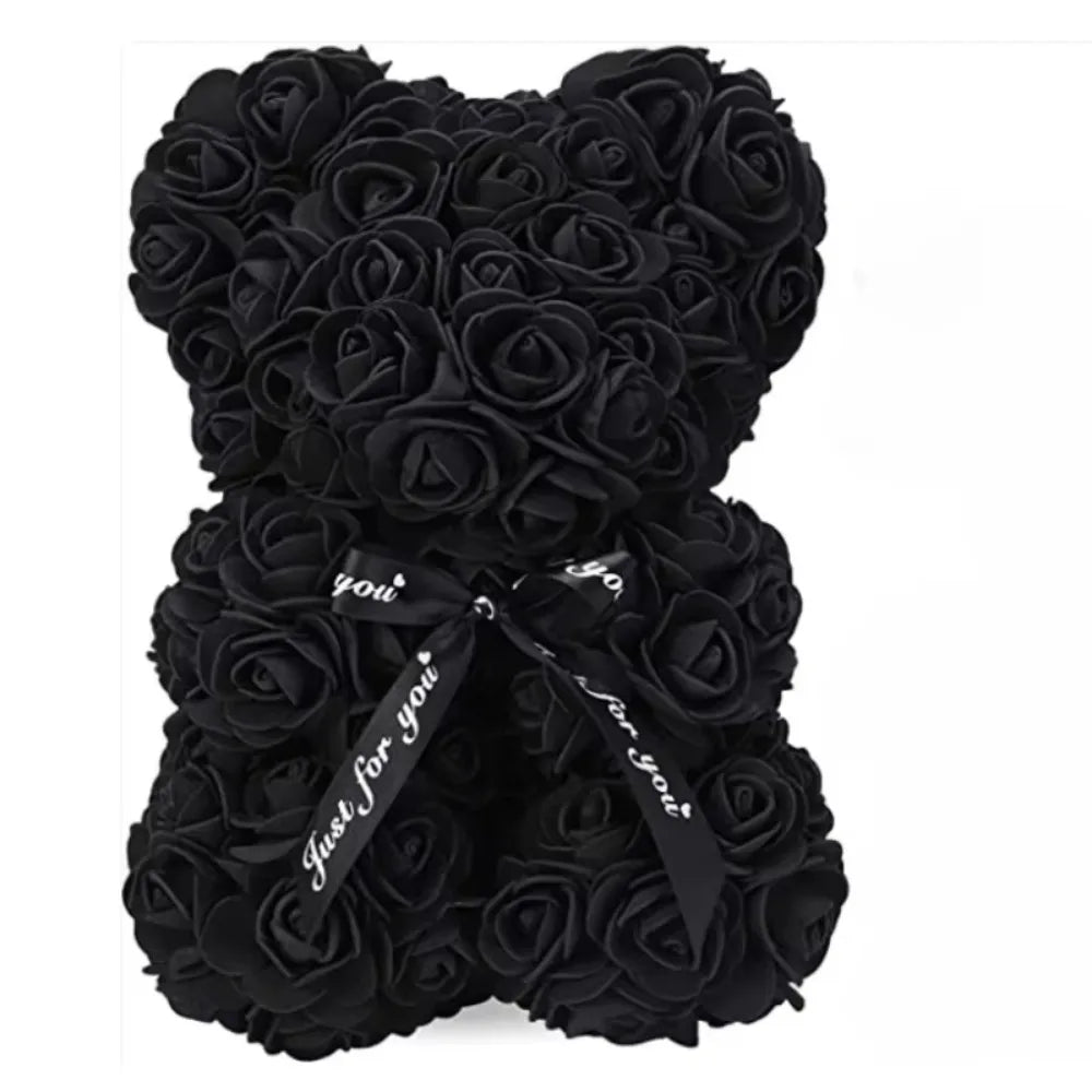 "Artificial Eternal Rose Teddy Bear – Perfect Mother's Day, Birthday, Valentine's Day, and Anniversary Gift & Decor Miniature"