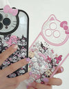 INS Hello Kitty Kuromi Mobile Phone Case Cute Cartoon Pink IPhone 7 8 Plus 15 14 12 13 11 Pro Max Anime Cases Christmas Gift Y2k