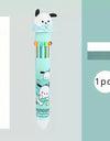 Sanrio Cartoon Ballpoint Pen 1/6pcs Kuromi Hello Kitty Cinnamoroll 10 Color 0.7 School Student Stationery Draw Wrirte Mark Pen