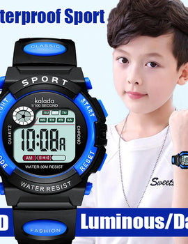 Children Watch Sport Kids Watches Silicone Strap Waterproof LED Digital Watch For Kid Children Student Girl Boy Wristwatch Clock
