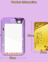 Cartoon Sanrio Hello Kitty Lanyard Card Sleeve ID Card Holder Bus Subway Access Work Permit Card Neck Strap Hang Rope Lariat