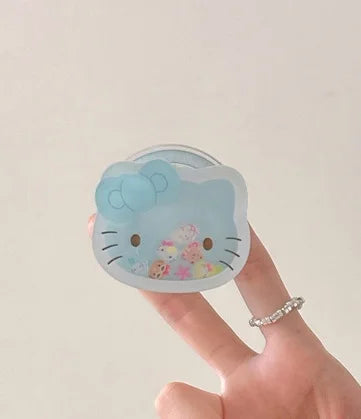 "Cartoon Cute Hello Kitty MagSafe Wireless Charging Phone Case for iPhone 12, 13, 14, 15, 16 Pro Max – 3D KT Magnetic Stand Cover, Cute Design, Shockproof Protection, Perfect for Hello Kitty Fans"