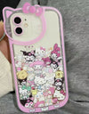 INS Hello Kitty Kuromi Mobile Phone Case Cute Cartoon Pink IPhone 7 8 Plus 15 14 12 13 11 Pro Max Anime Cases Christmas Gift Y2k