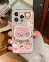 "Cartoon Cute Hello Kitty MagSafe Wireless Charging Phone Case for iPhone 12, 13, 14, 15, 16 Pro Max – 3D KT Magnetic Stand Cover, Cute Design, Shockproof Protection, Perfect for Hello Kitty Fans"